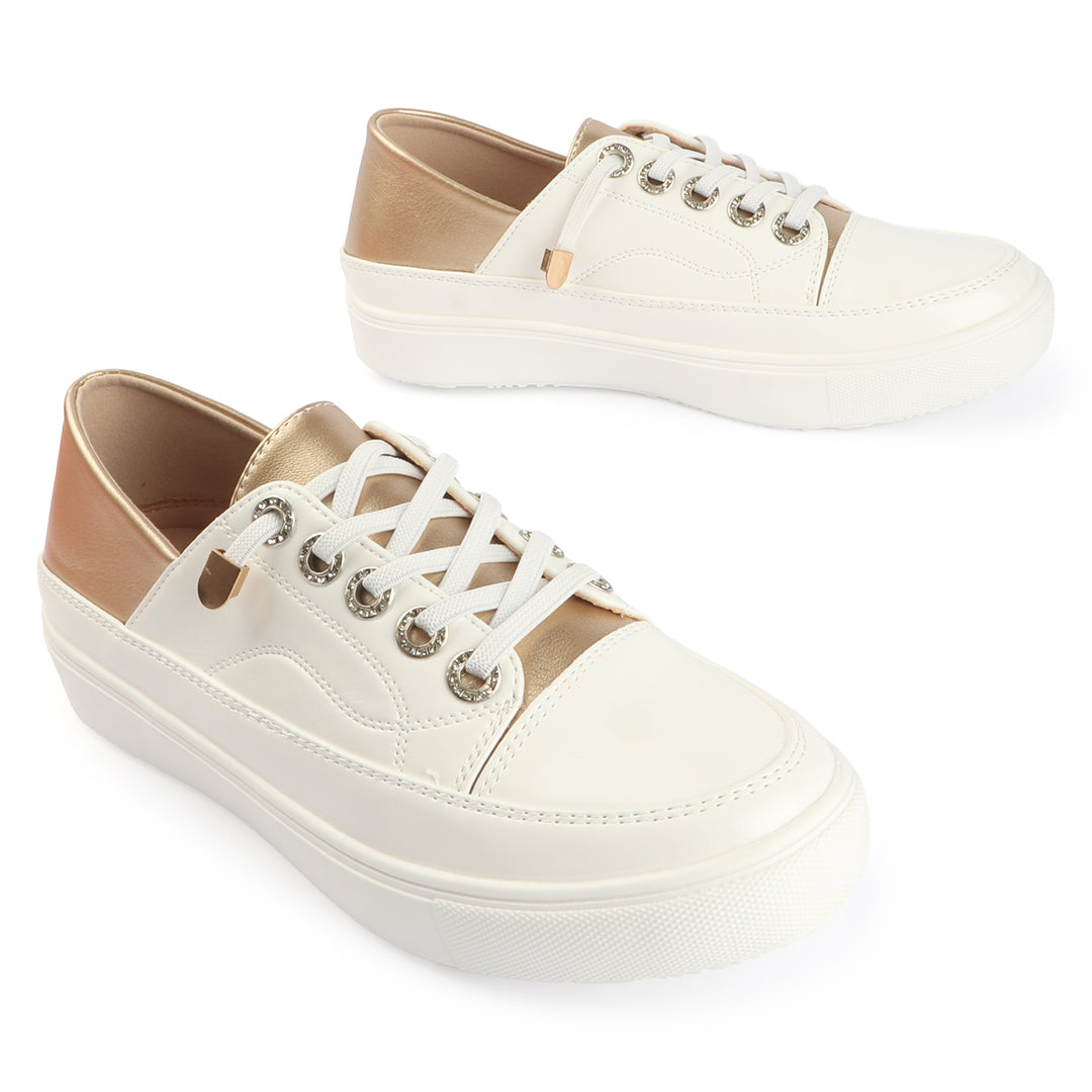Ivory Platform Sneakers
