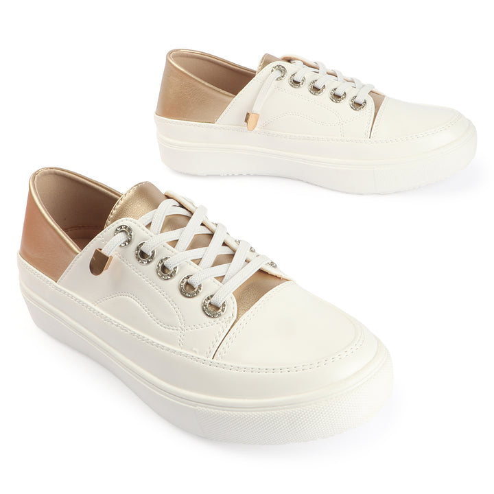 Ivory Platform Sneakers