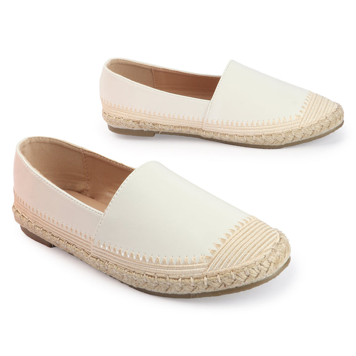 Espadrille Flats with Handcrafted Stitch