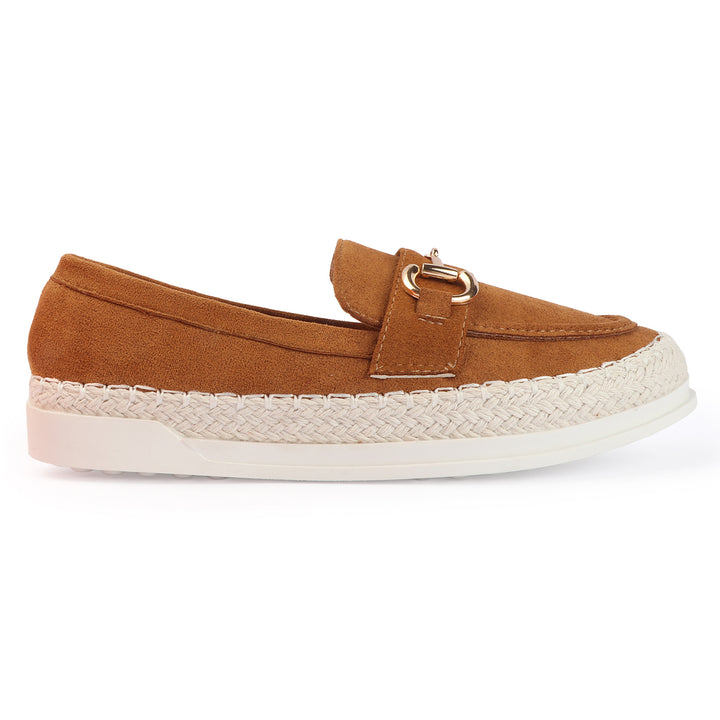 Elegant Suede Espadrille Loafers