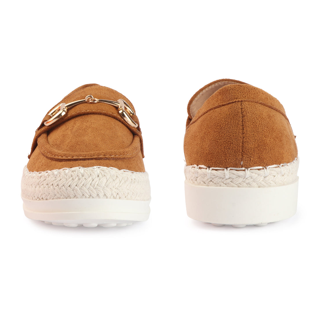 Elegant Suede Espadrille Loafers