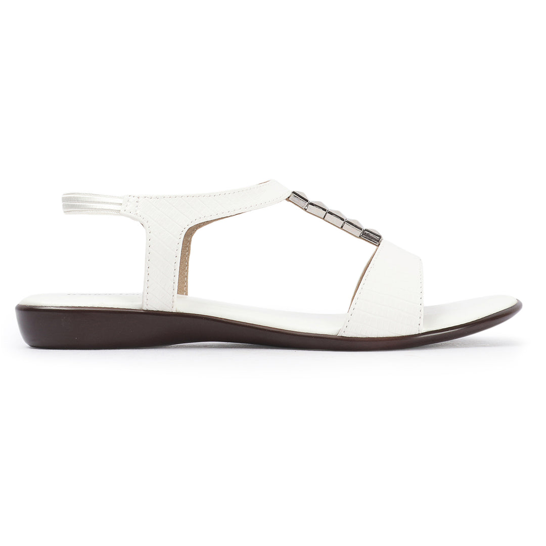 T Strap Flat with Sling Back