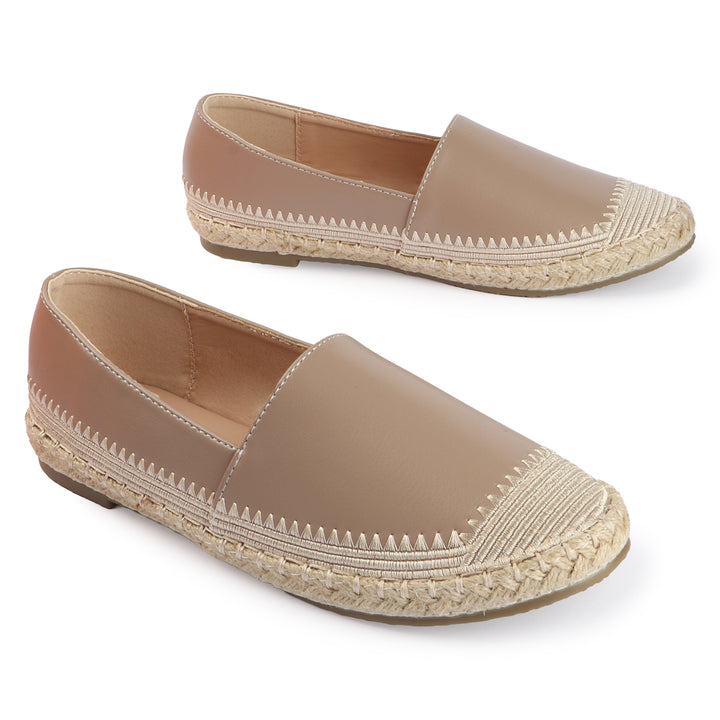 Espadrille Flats with Handcrafted Stitch