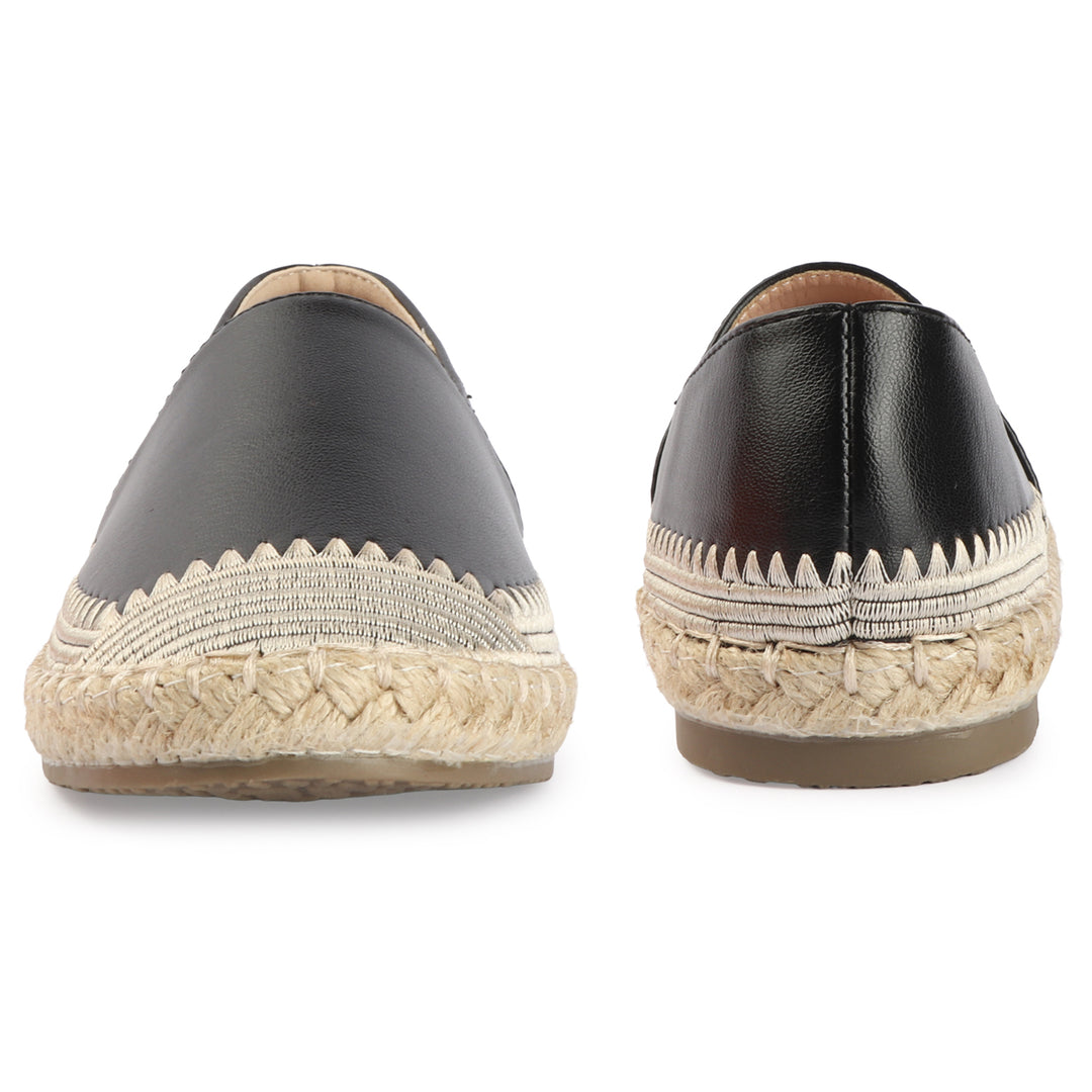 Espadrille Flats with Handcrafted Stitch