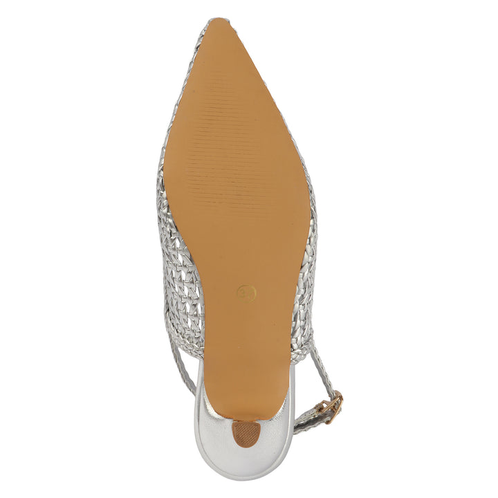 Elegant Basket-Weave Heels