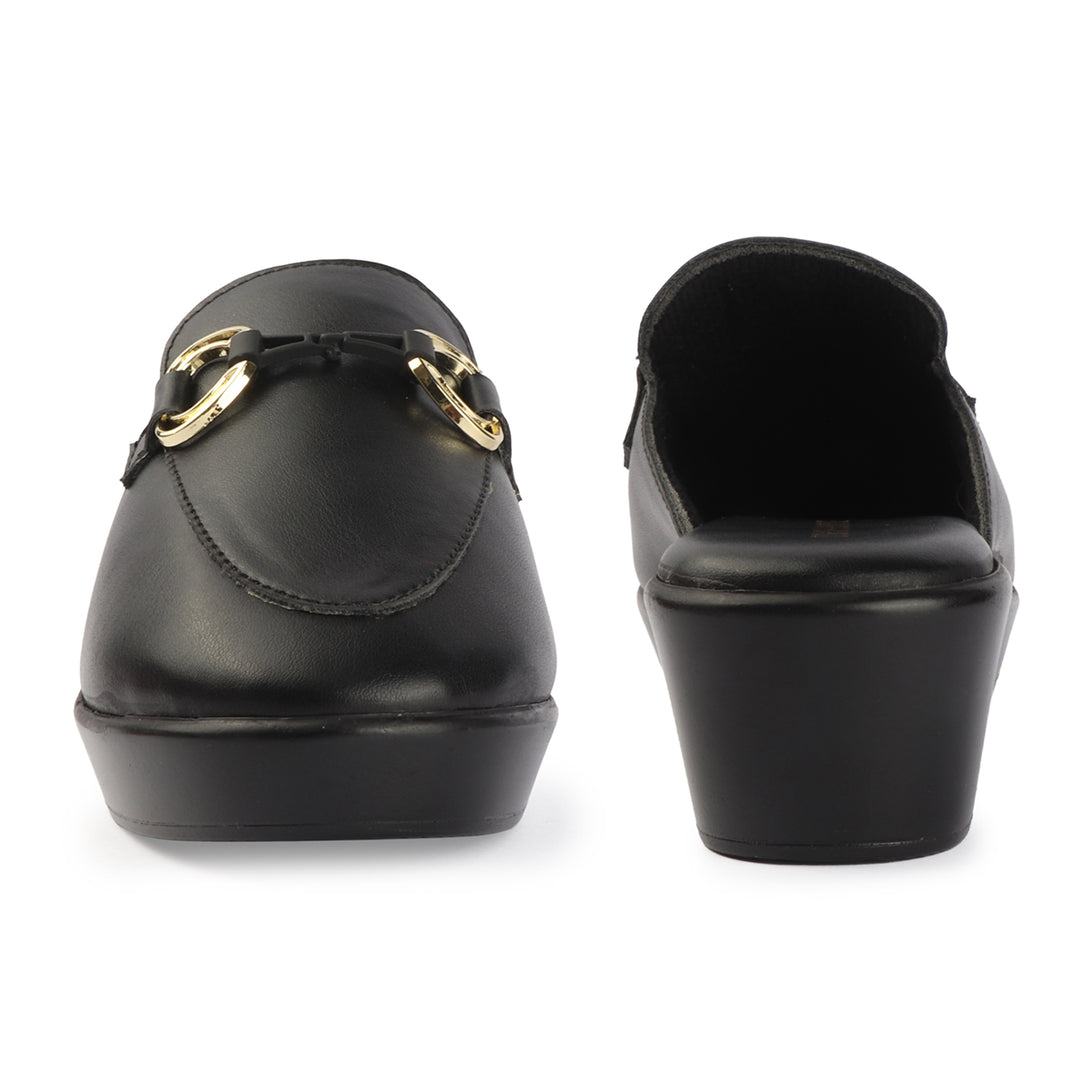 Low Wedge Heel Buckle Detail