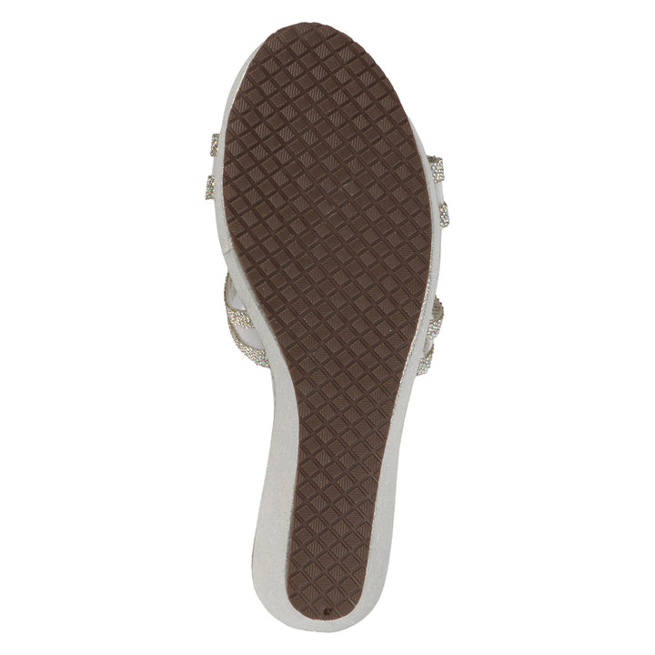 Gold Embellished Wedge Heel