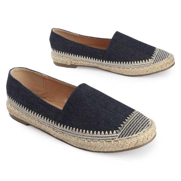 Espadrille Flats with Handcrafted Stitch