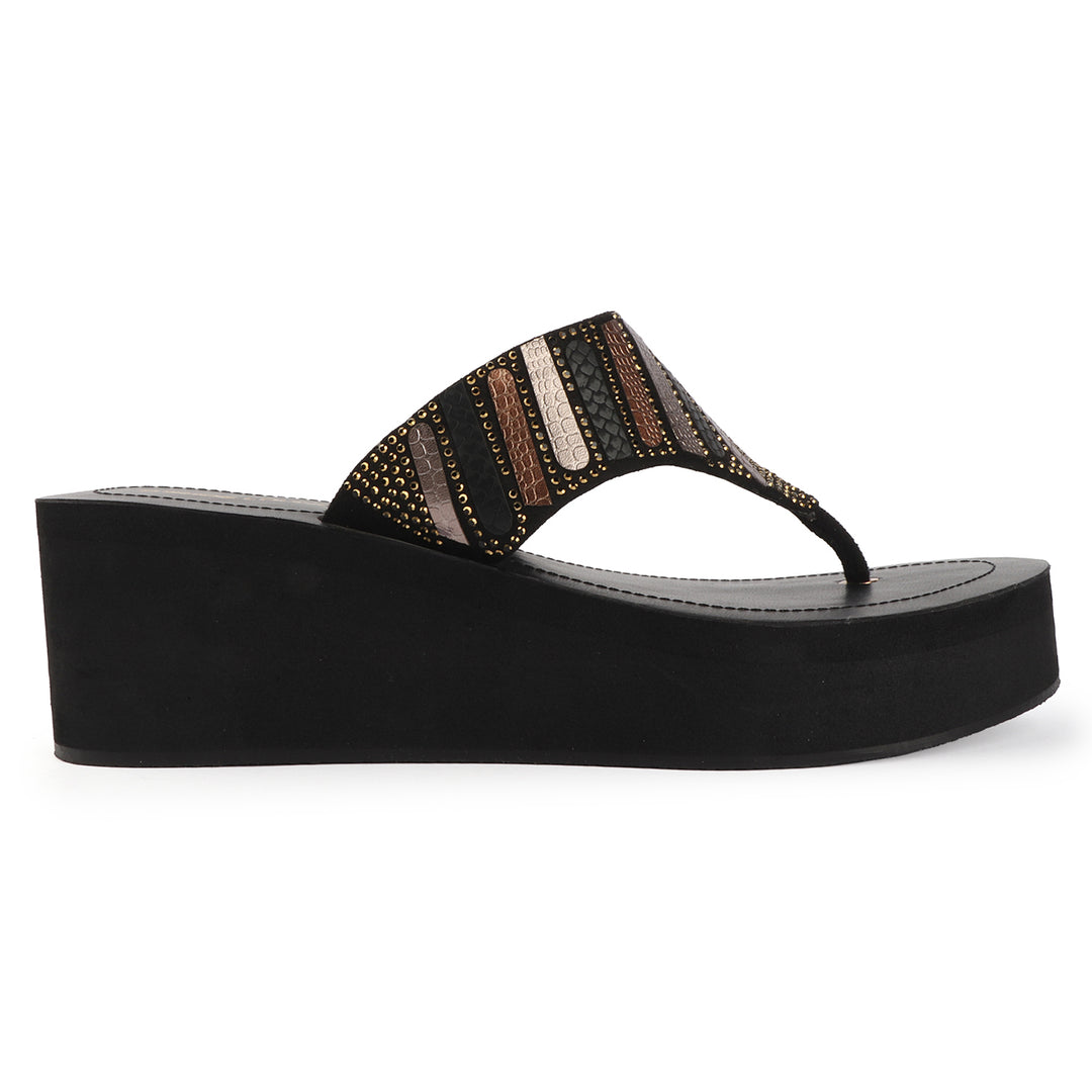 Embellished Comfort Wedges