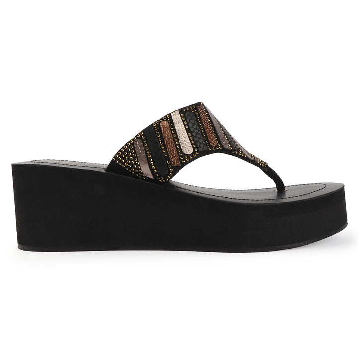 Embellished Comfort Wedges