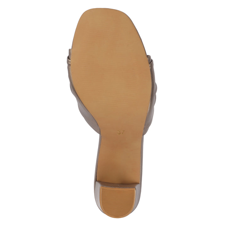 Knot Strap Block Heel Sandals