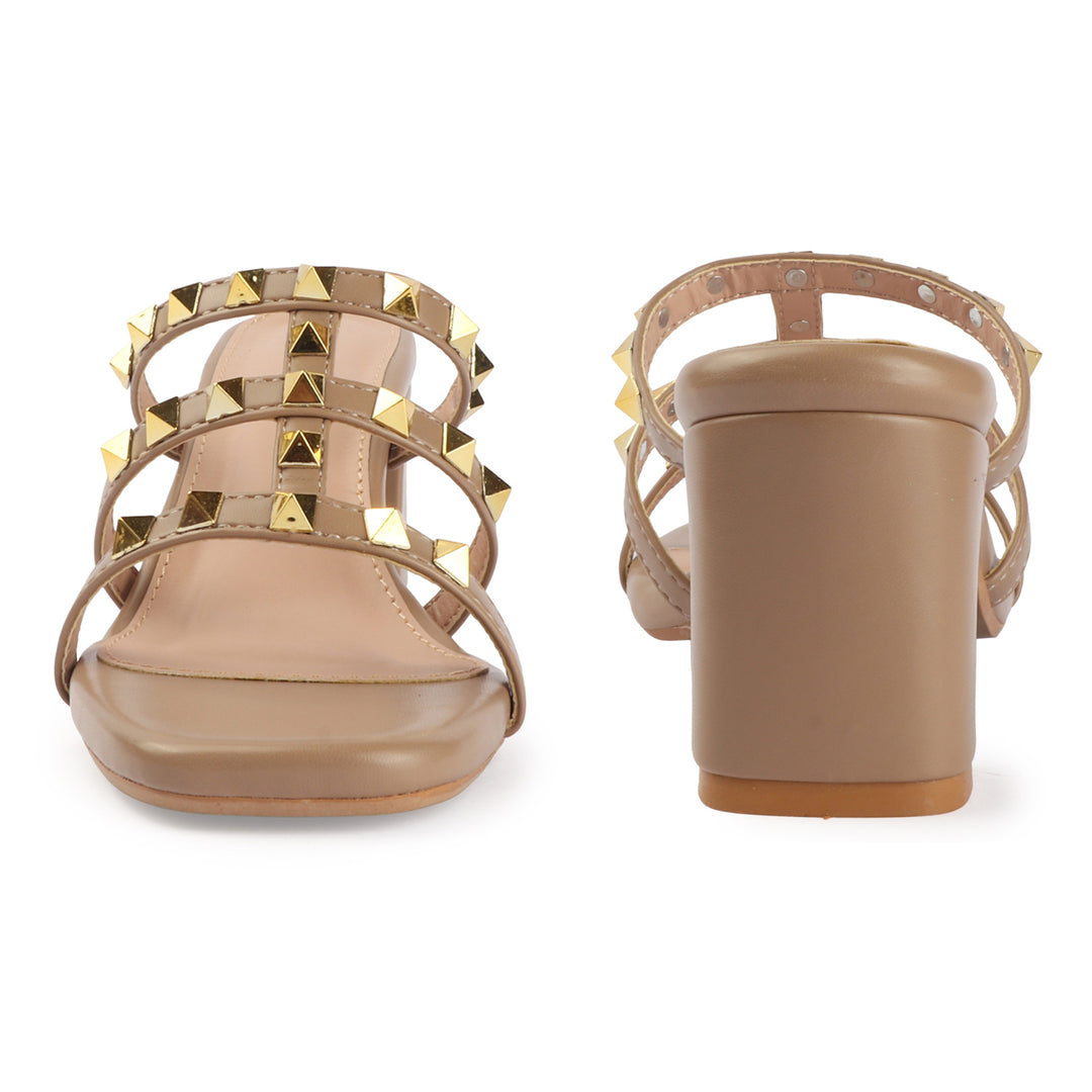 Multi-Strap Studded Heels