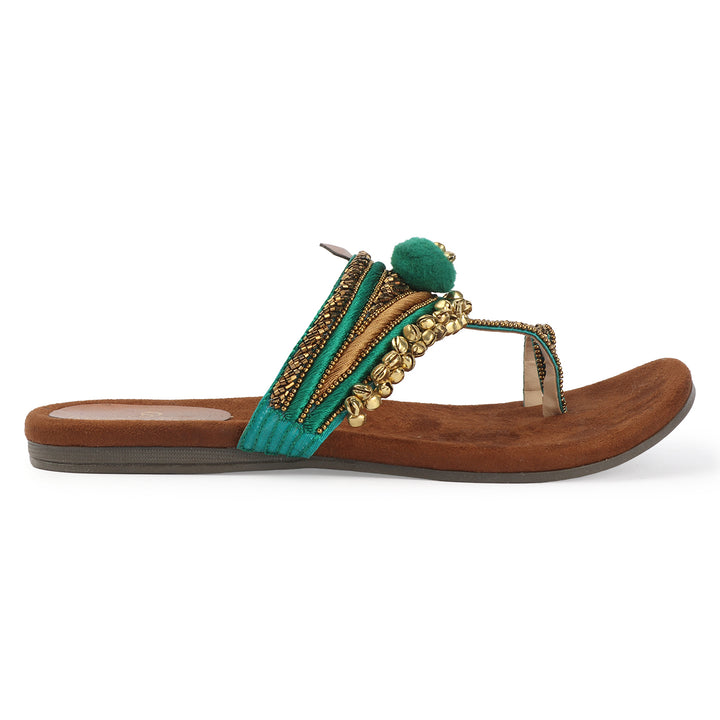 Ethnic Flats with Ghungroo Detail