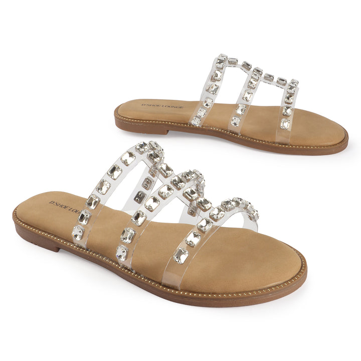 Clear Strap with Crystal Detailing