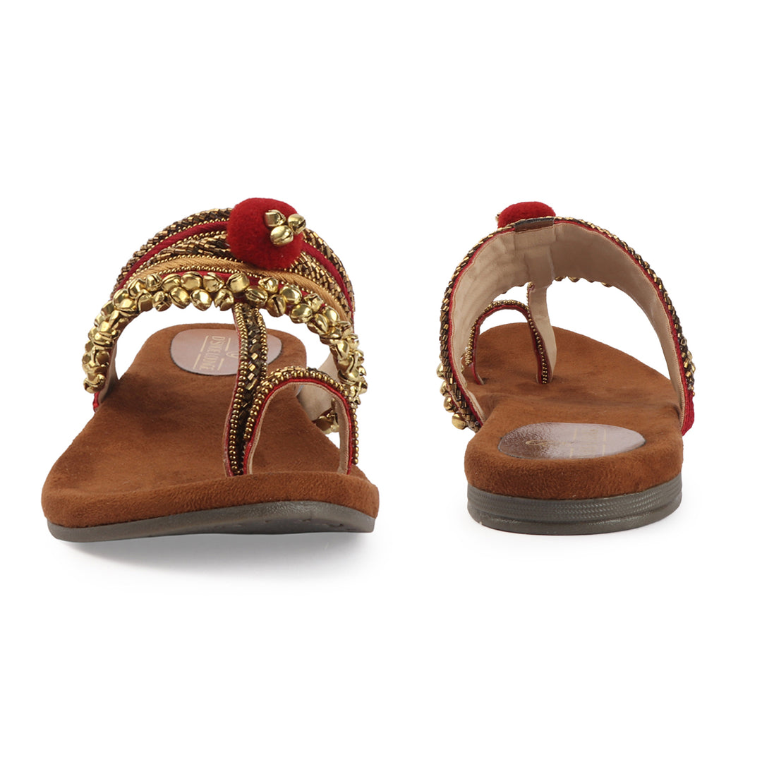 Ethnic Flats with Ghungroo Detail