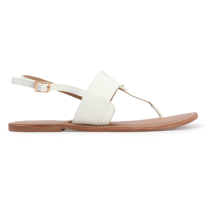 Gold T Strap Sandal