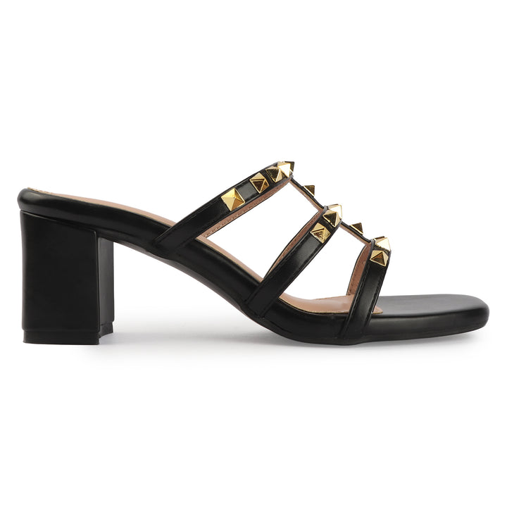 Multi-Strap Studded Heels