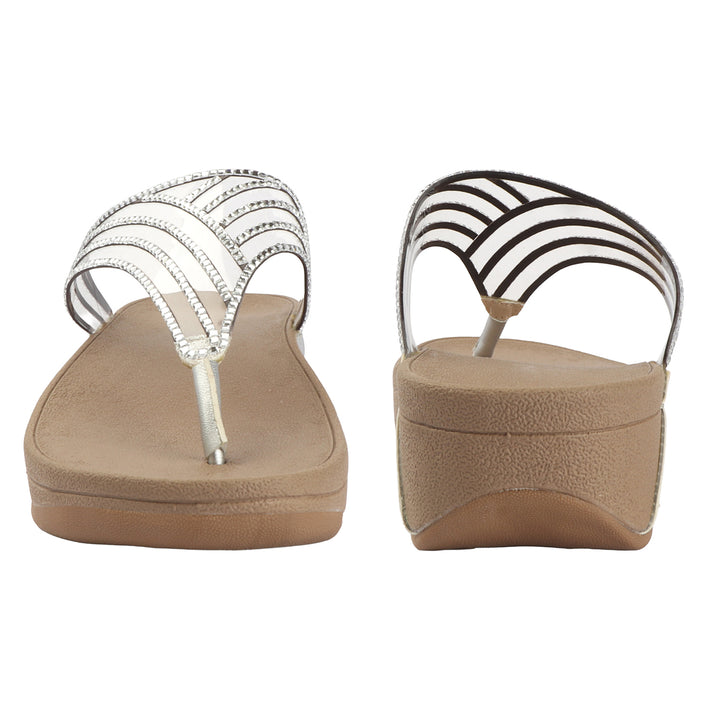 Flip Flops with Crystal Detail