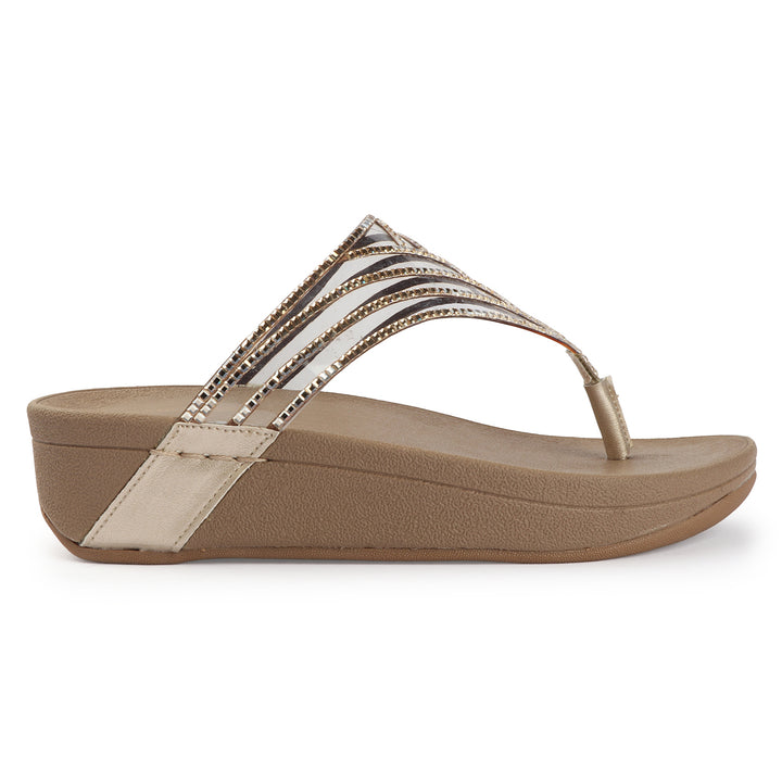 Flip Flops with Crystal Detail