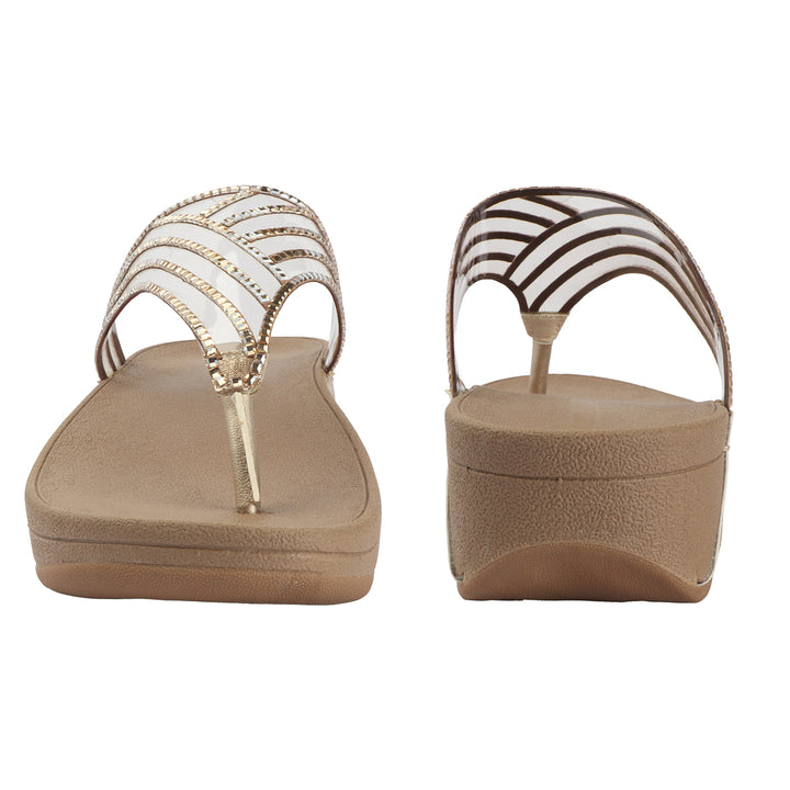 Flip Flops with Crystal Detail