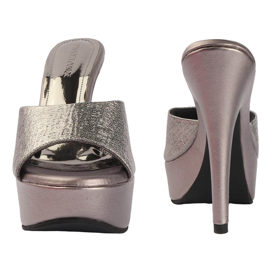 Designer Metallic Stiletto Heels