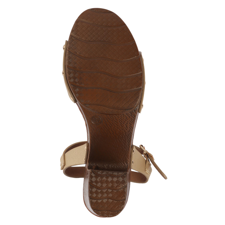 Champagne Festive Block Heels