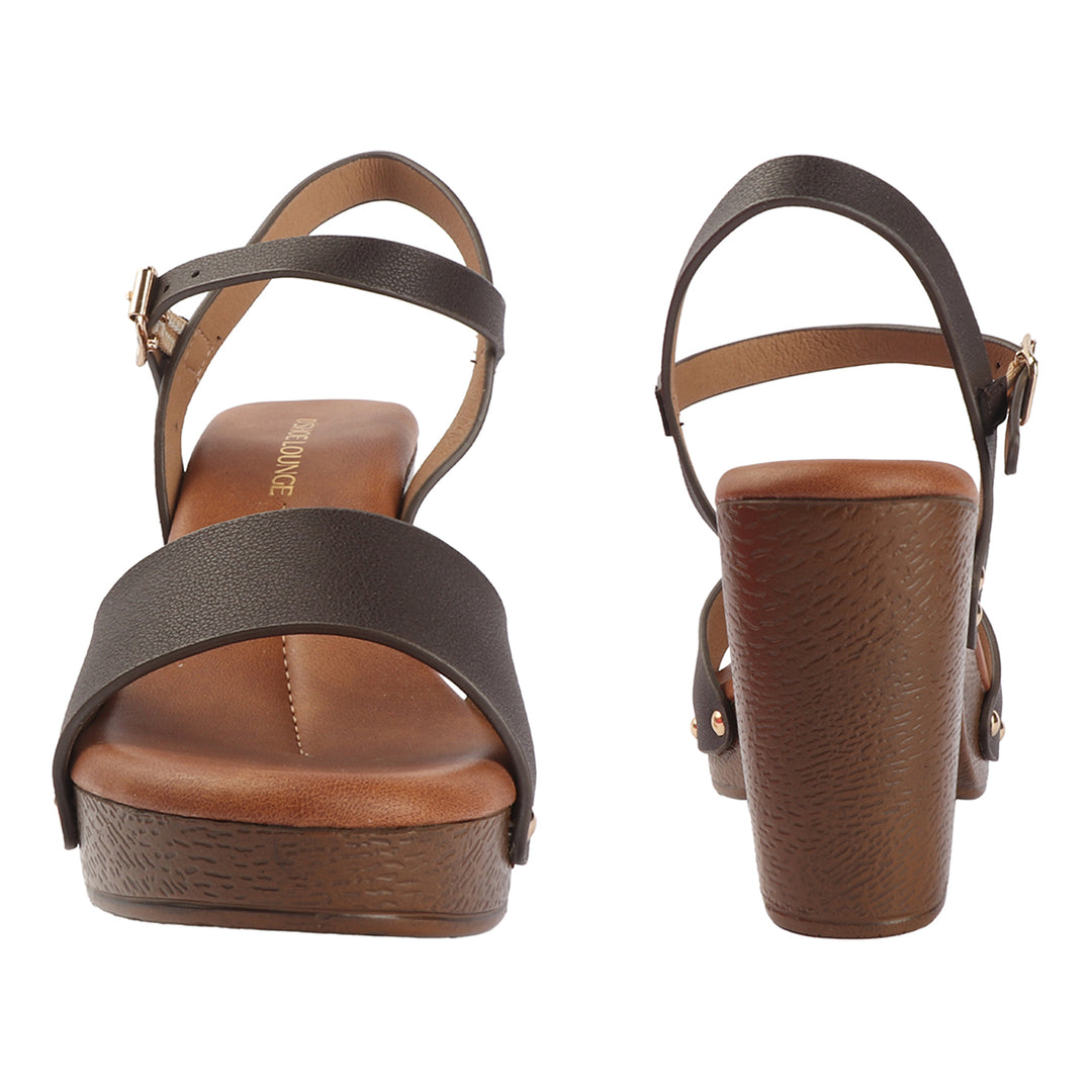 Champagne Festive Block Heels