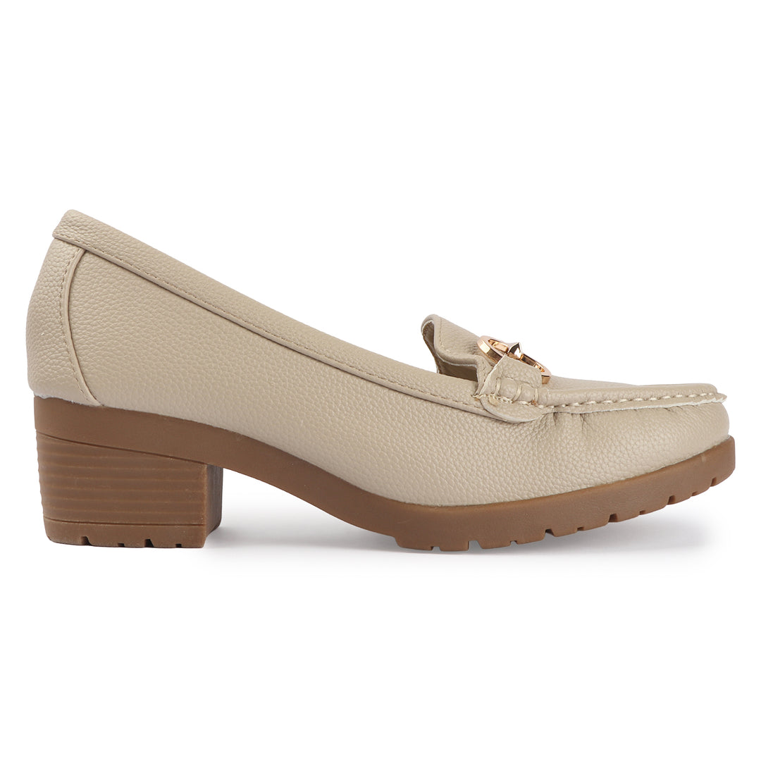 Elegant Loafers with Metal Accent