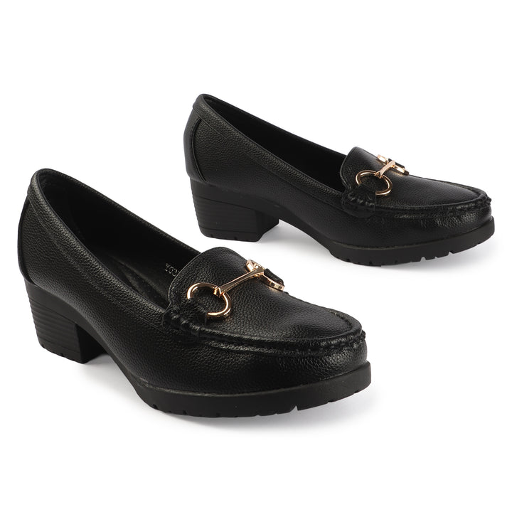 Elegant Loafers with Metal Accent