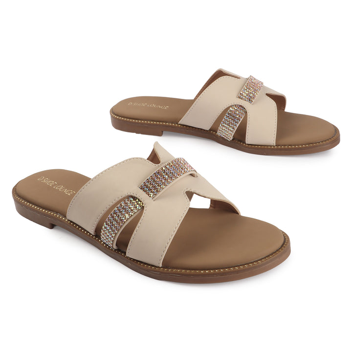 Embellished Slides with Crystal Detail