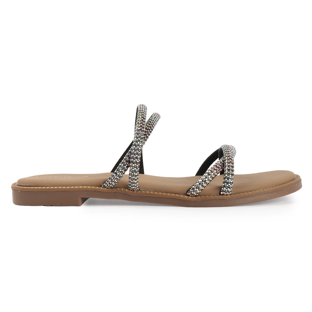 Embellished Flat Slippers