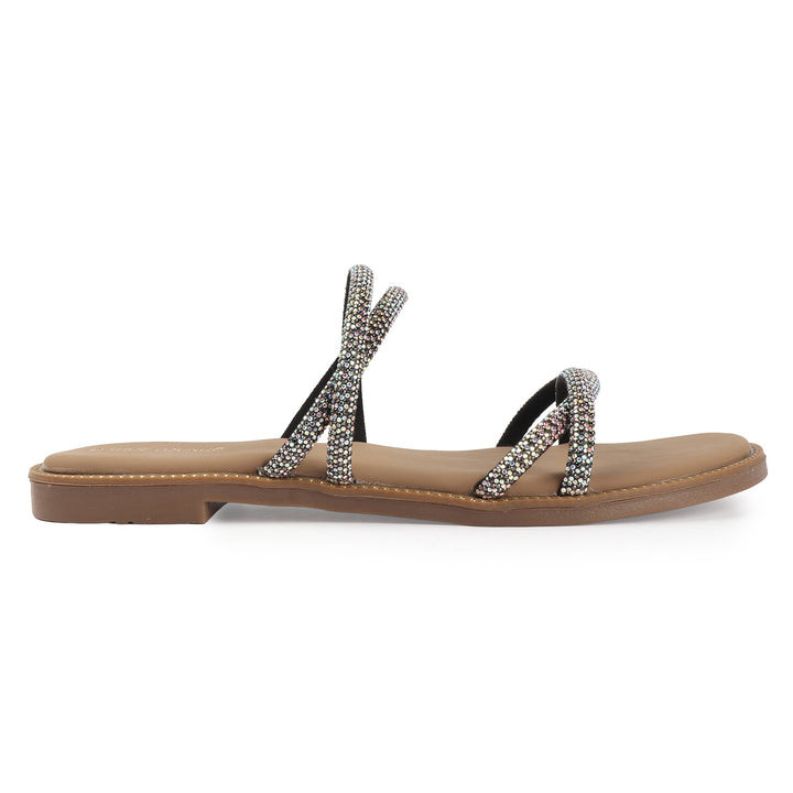 Embellished Flat Slippers