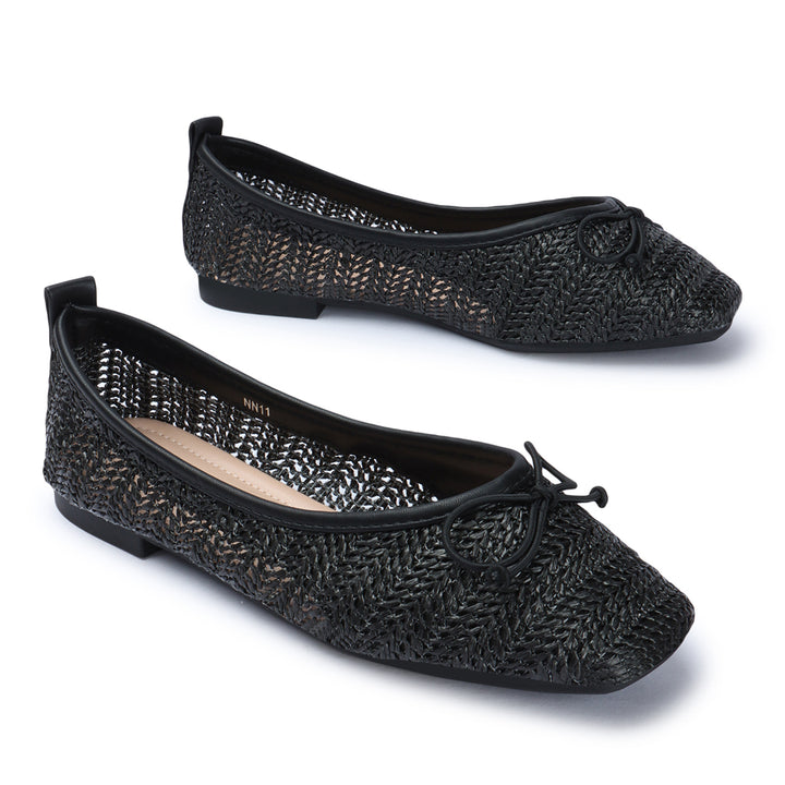 Chic Net Ballerinas