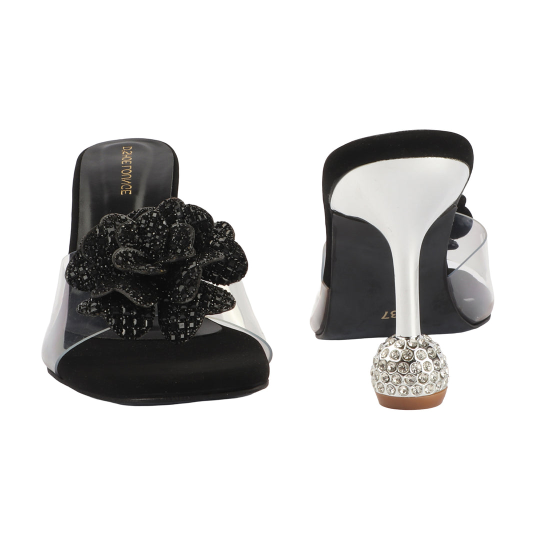 Couture Crystal Rose Heeled