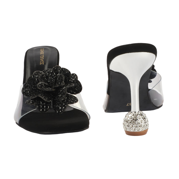 Couture Crystal Rose Heeled