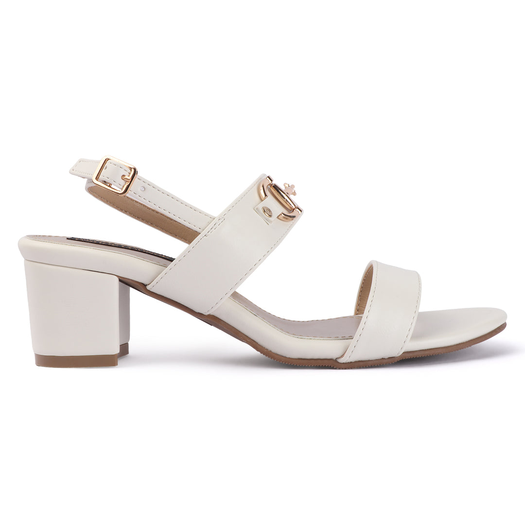 Textured Slingback Block Heels