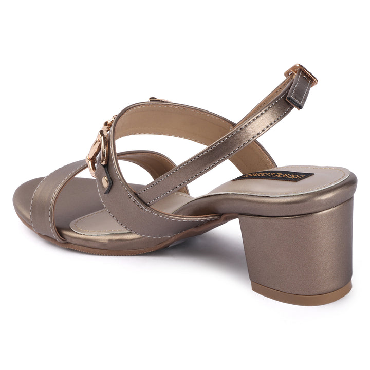 Textured Slingback Block Heels