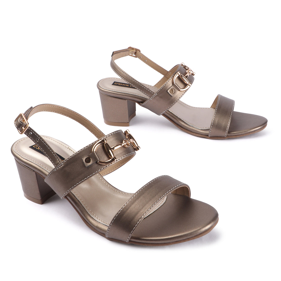 Textured Slingback Block Heels
