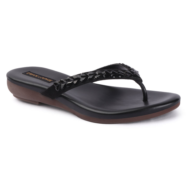 Women Embellished T-Strap Flats