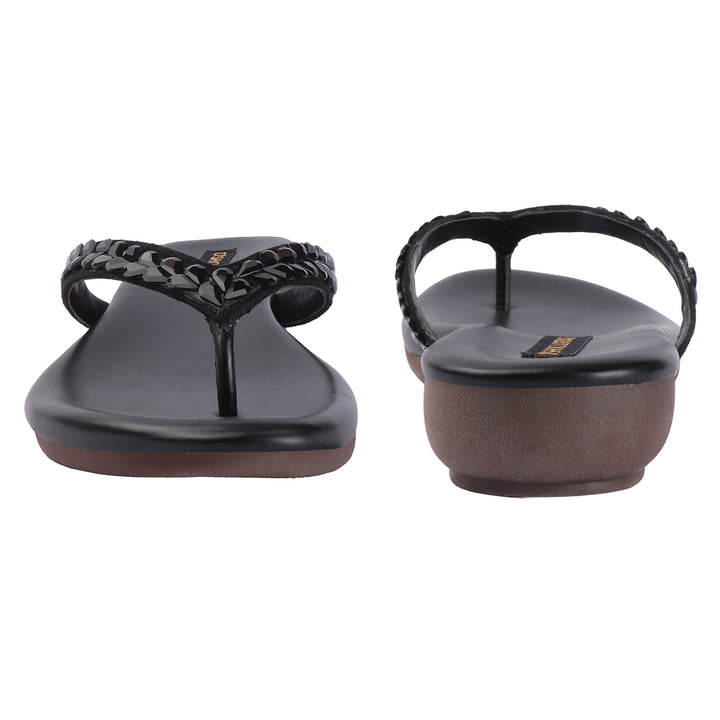 Women Embellished T-Strap Flats