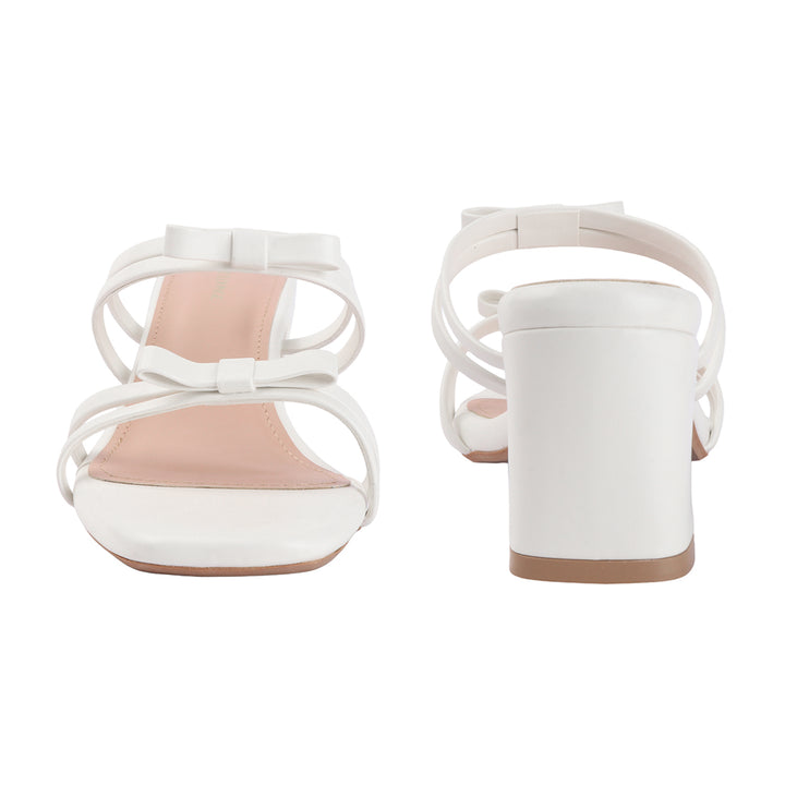 Bow Detail Multi-Strap Block Heels