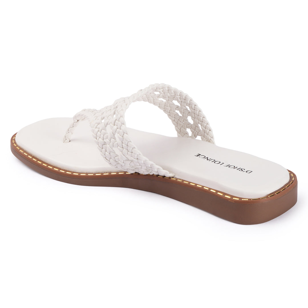 Woven Strap Casual Flats