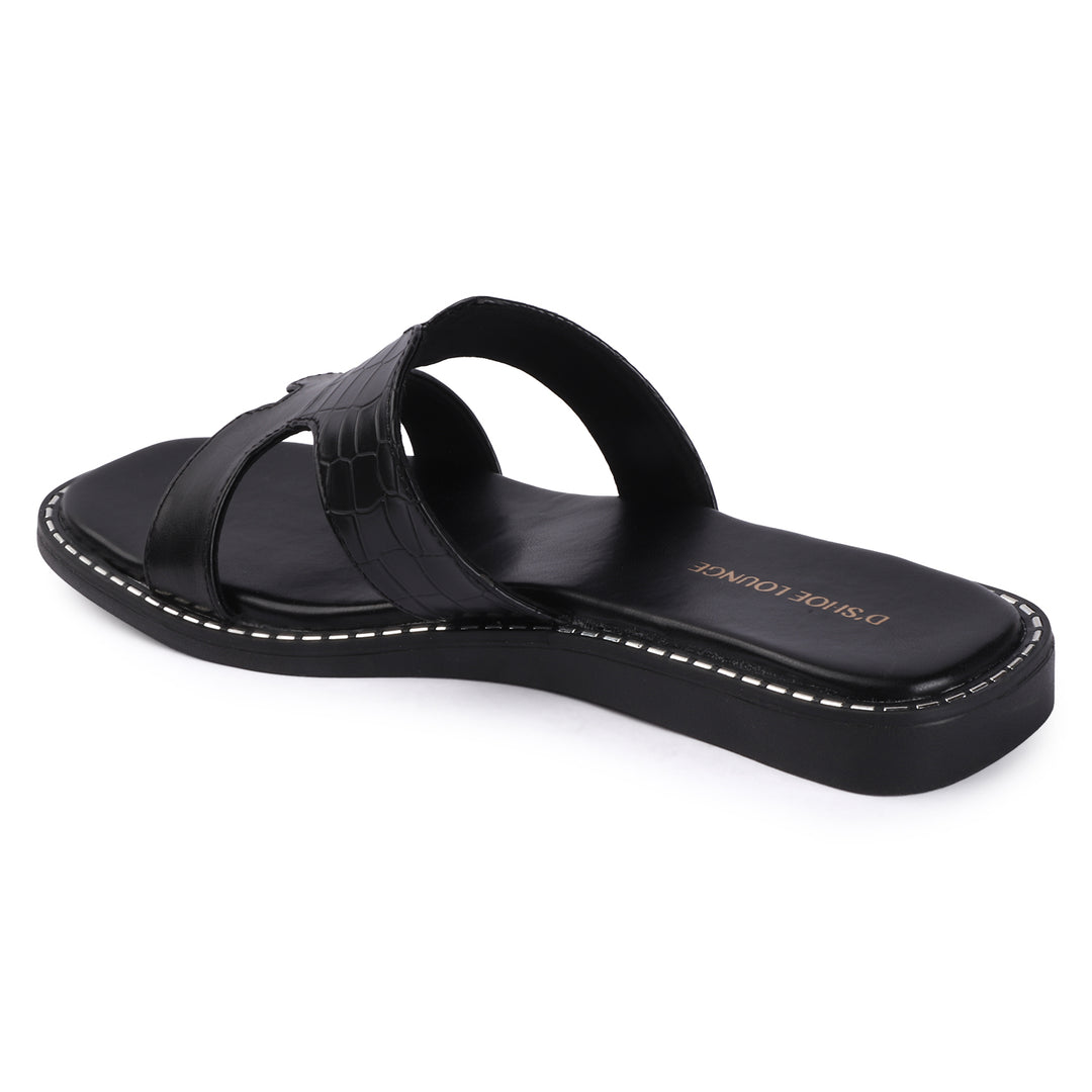 H Strap Casual Flats