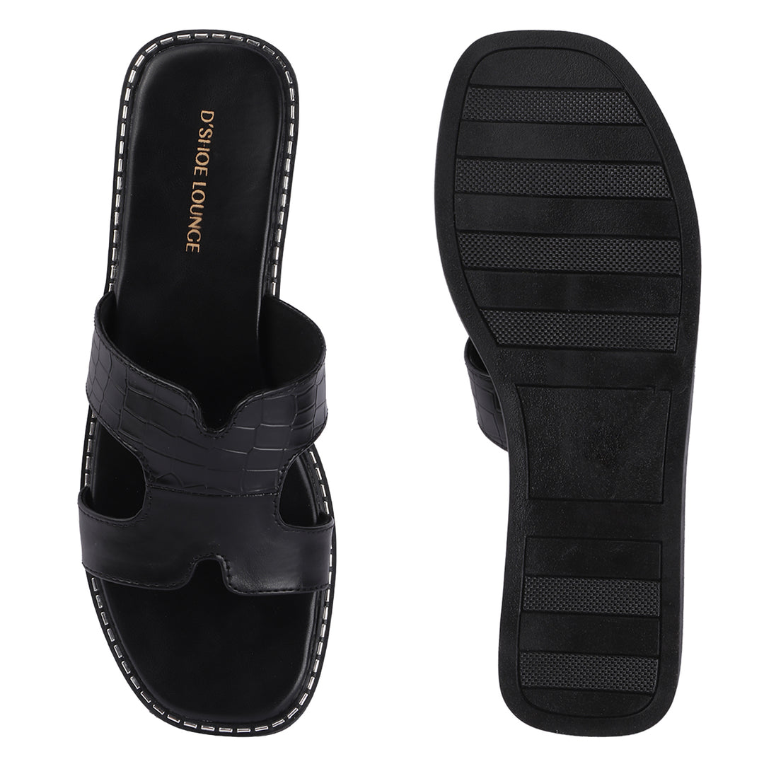 H Strap Casual Flats