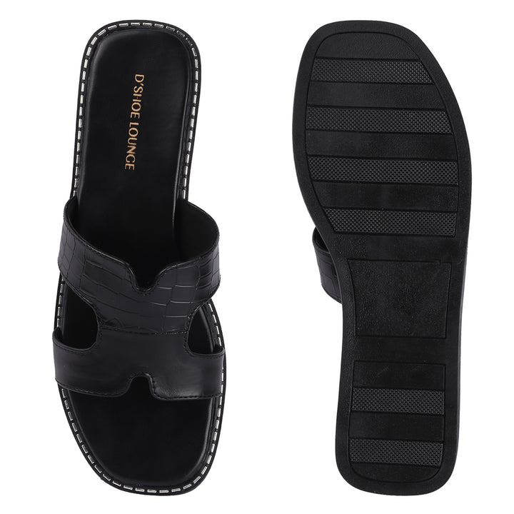 H Strap Casual Flats