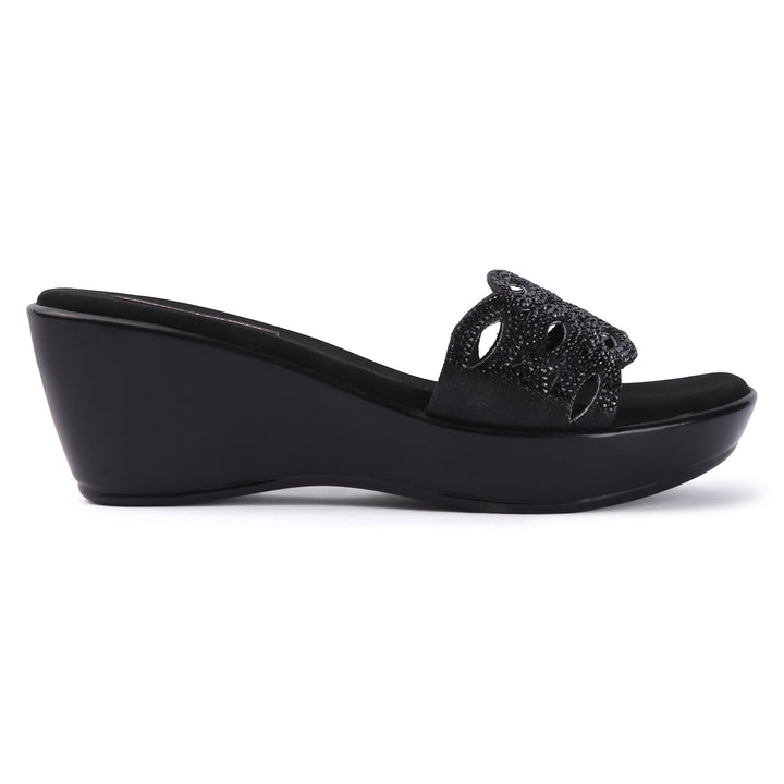 Embellished Open Toe Wedges
