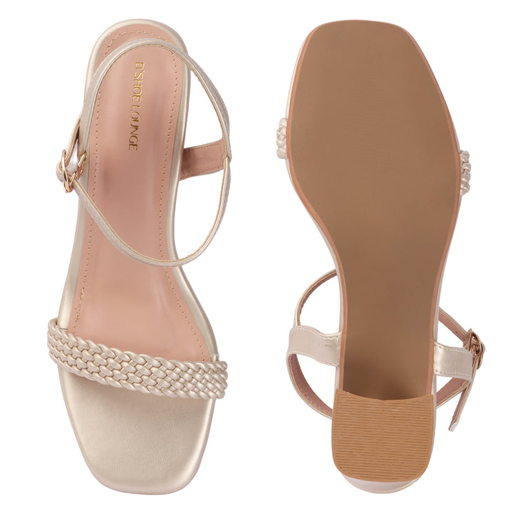Ankle Strap Party Block Heels