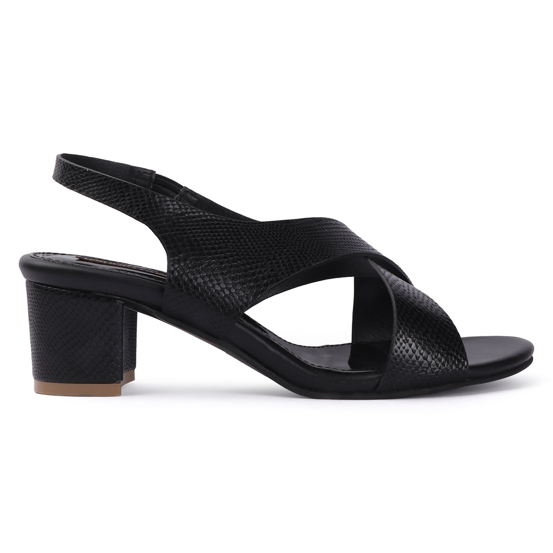 Criss-Cross Strap Block Heels