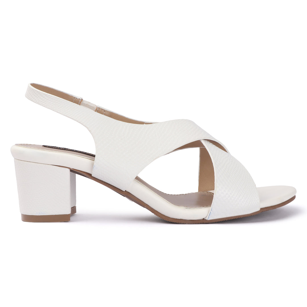 Criss-Cross Strap Block Heels