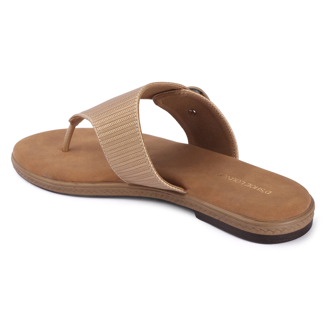 Champagne Gold Slingback Sandals
